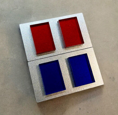 Kaiserlicher Offiziersrang Barren, Heeresleutnant, aus Acryl, Trilogiemaße