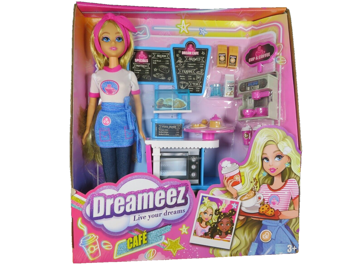 New Dreameez Live Your Dreams Doll Cafe Playset With