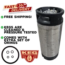 Pin Lock Keg, Corny Keg, Homebrew Keg 5 gal, Cleaned, tested and reconditioned!