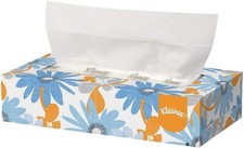 Kleenex 21606BX White Facial Tissue 2-Ply White Pop-Up Box Box of 125 Tissue