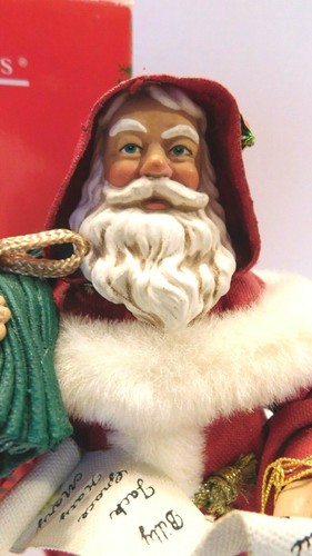 1995 Clothtique Santa Collector's Club "Checking His List" 805004 Box & Tags EXC - Picture 3 of 9