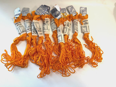 Vtg Varicor Mme MAIA Embroidery Thread yarn 10 Skeins 6 meters  #208 Brazil