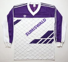 ADIDAS ORIGINALS 80s VINTAGE FOOTBALL TEMPLATE SHIRT JERSEY LONG SLEEVE MENS M