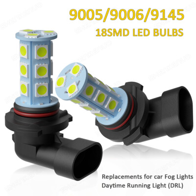 Pair 9145 9140 LED Fog Light Bulbs for Ford F150 2006-2022 6000K Cool White