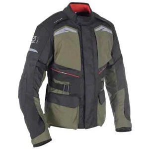 Oxford Quebec 1.0 Black Green Textile Waterproof Motorcycle Jacket