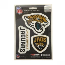 Team ProMark NFL Jacksonville Jaguars Die-Cut Decal Sticker 3-Pack Made in U.S.A