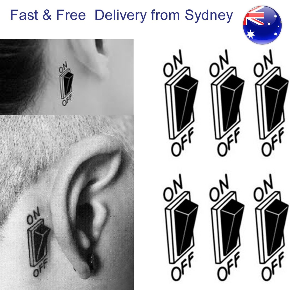 Power Button Symbol Tattoos Power Buttons Green Red Turn Onoff Stock