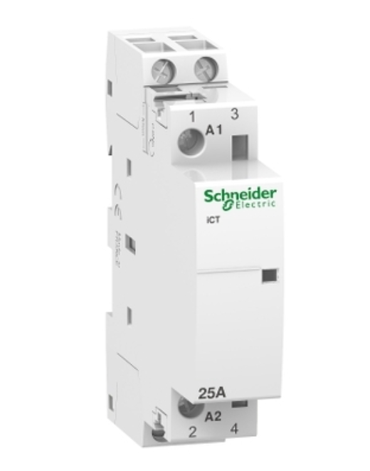 SCHNEIDER A9C20732 Contattore iCT 2NA 25A comando 230-240Vca