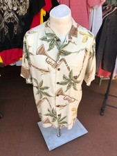Quiksilver Men's Vintage Rayon Hawaiian shirt Made in USA size XL