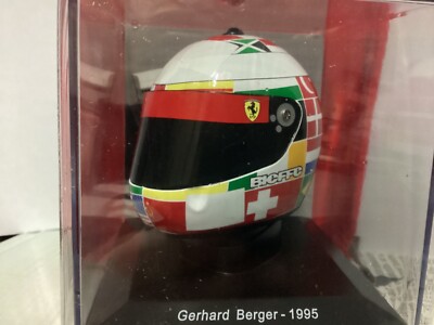 Helmets F1 Drivers Ferrari GERHARD BERGER 412 T2, 1995, 1/5, New In Display Case