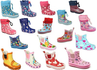 Beck modische Mädchen Gummistiefel Stiefeletten Regenstiefel Booties Gr. 18-30