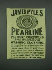 1884 James Pyle's Pearline Soap Ad
