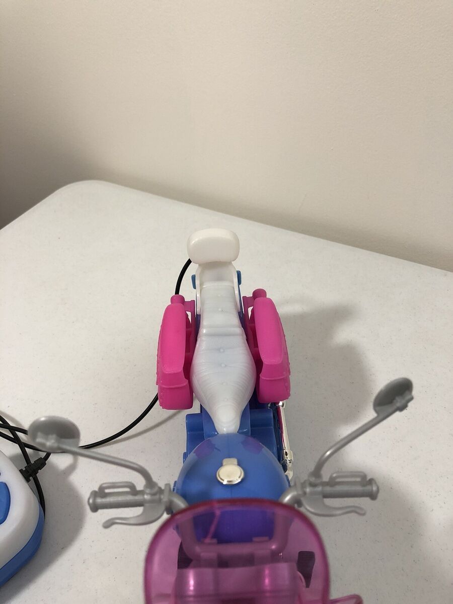 Barbie 1999 Motorcycle with Lights Tethered Remote Control Barbie 1999 Motorcycle with Lights Tethered Remote Control