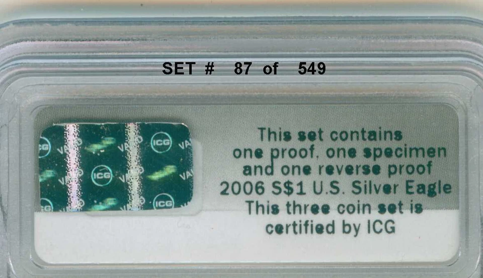 2006 ( 20th. Anniversary set ) Beautiful golden toned Eagle 70 set # 87 of 549 - Image 3 of 4