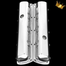 Chrome Tall Oldsmobile Valve Covers fits 330 350 455 Olds Engines 1964-1975