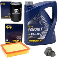 MotoröL Filter Set 15W50 5 Liter + ÖLablassschraube FüR VW Golf III Vento 1H