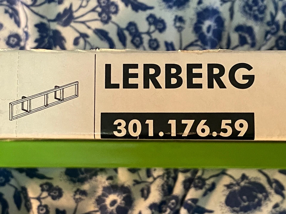 Nuevo Stock Antiguo IKEA Lerberg DVD CD Medios Montaje en Pared Estante Verde Lima Foto 4 de 4