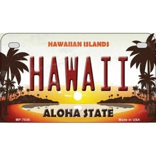 Hawaiian Islands Novelty Motorcycle License Plate Tag Sign Car Truck Wall Home