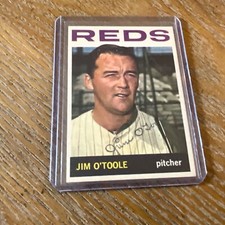 autographed  1964 Topps JIM OTOOLE.  DEC 2019             #D-1
