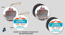 HOWARD JOHNSONS Ornament / Magnets - Collectible Vintage HOJO Defunct Restaurant