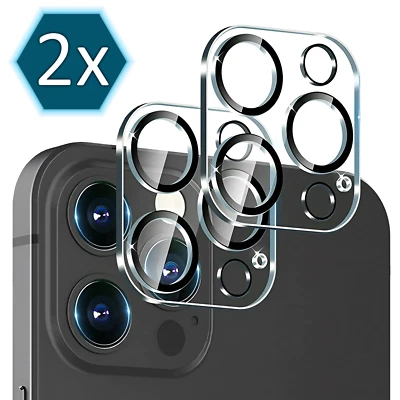 COLOMAX 2x Kameraschutz für iPhone 17 16 15 14 13 12 Pro Max Mini Plus Glas Panzerfolie