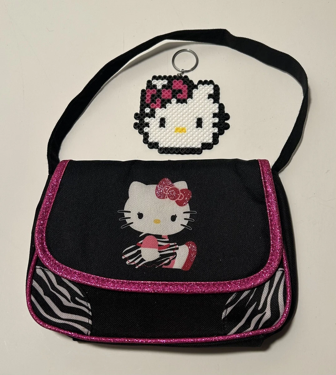 BALENCIAGA Wallet Authentic Hello Kitty Chain Wallet Used Black Sanrio