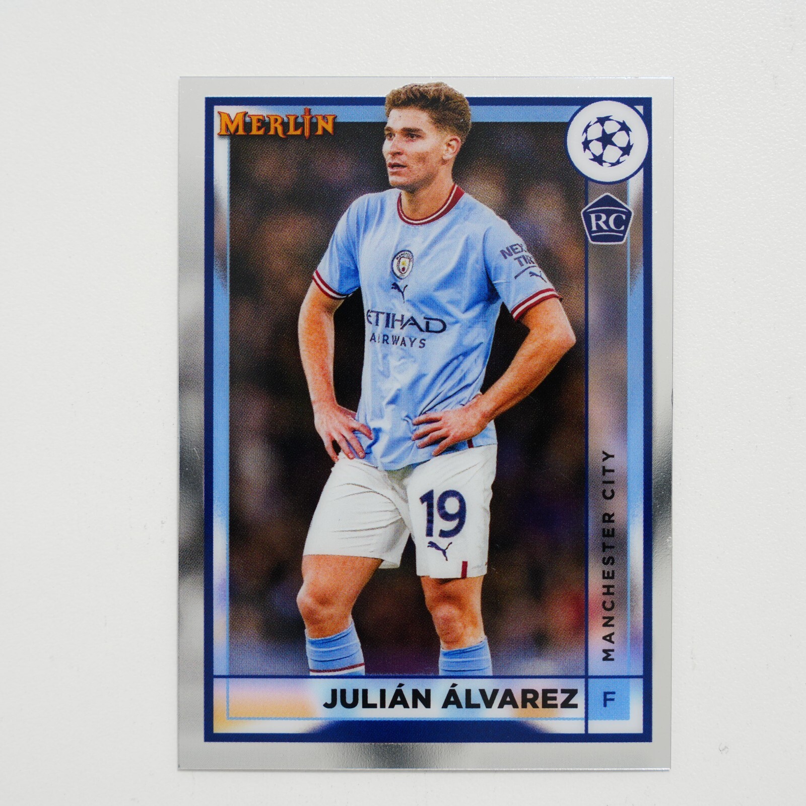 2022-23 Topps Merlin Chrome UEFA Soccer Julian Alvarez RC #94 Manchester City