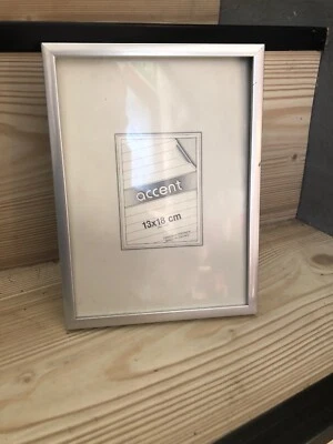 Ancien Cadre Photo 13 Par 18 Cm Contour Gris - Photo 1/2
