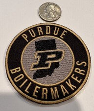 PU Purdue Boilermakers Vintage Style Embroidered Iron On Patch 3"x 3" Beautiful!