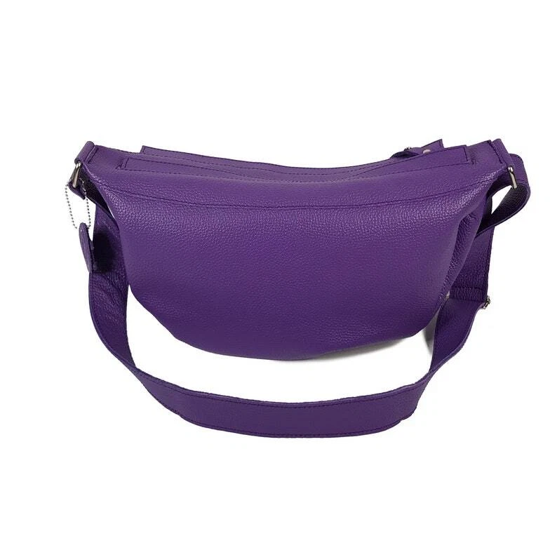 COACH Borsa a tracolla donna VERA PELLE borsetta donna viola viola tracolla