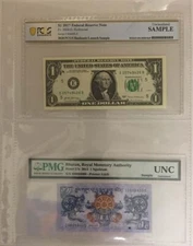 50 Lighthouse Grande Poly Pages 2 Pockets For PMG PCGS Certified Graded Bills