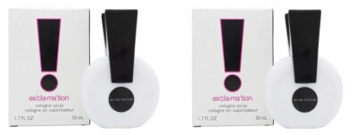 Lot of 2 Pcs Exclamation by Coty Cologne 1.7 oz / 50 ml Spray Perfume for Women