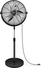 Simple Deluxe 18 Inch Pedestal Standing Fan, High Velocity, Heavy Duty Metal 