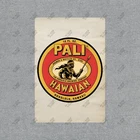 Vintage Hawaiian Beer Sign Pali Brewing Co. Metal Wall Decor Tiki Bar #740318