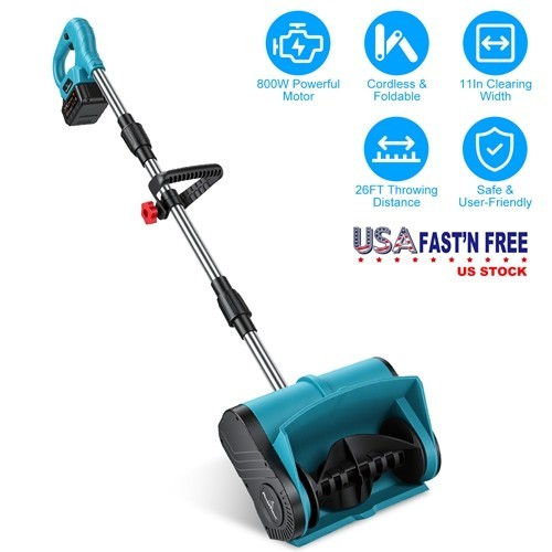 Cordless Snow Shovel – Powerful, Lightweight & Long-Runtime 800W 11" Wide Path