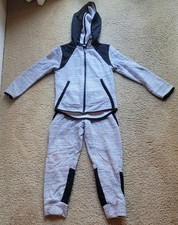 Champion Boys Gray Full Zip Hoodie Pants 2-Piece Tracksuit - Size S 6-7