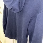 Gap Men’s Navy Logo Pullover Hoodie Fleece Cotton Blend Drawstring Size S
