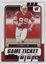 2021 Panini Contenders Draft Picks Game Ticket Red JJ Watt #79 05cx