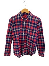 Supreme Long Sleeve Shirt S Cotton RED Check