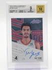TRAE YOUNG 2018-19 ABSOLUTE MEMORABILIA ROOKIE LEVEL 4 AUTO /5 #TYG BGS 9 Q6438