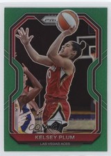 2021 Panini Prizm WNBA Green Prizm Kelsey Plum #60 r5f