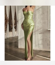 Ladivine Satin Sage Dress