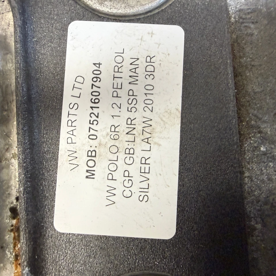 MANUAL GEAR SELECTOR VW POLO 6R 5SP 1.2 CGP 6Q0711049CG 2009-2014 6Q0711061E - Image 2 of 4