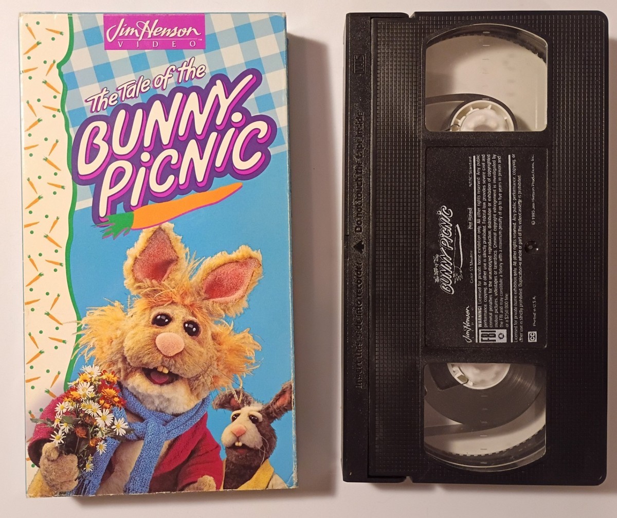VHS Muppets Tale Of The Bunny Picnic Jim Henson Video Bean NTSC