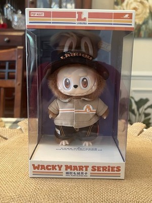 Authentic PopMart Labubu Wacky Mart Manager Vinyl Plush New Limited Exclusive 