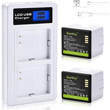 2- Pack Batteries and Charger for arlo Pro,Pro 2 Camera,2440mAh Rechargeable ...