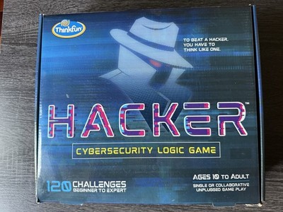 HACKER ThinkFun Cybersecurity Logic Game Coding STEM, CIB, Great Used Condition