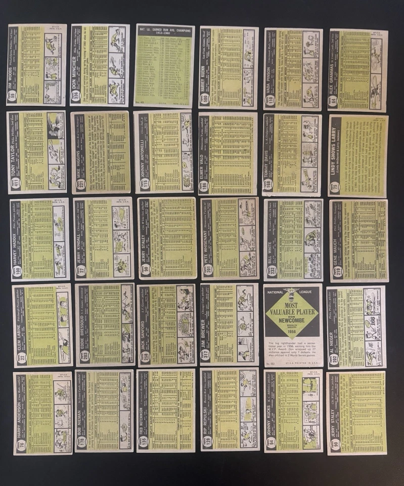 1961 Topps Superstar HOF starter Set(50) Hank Aaron Willie Mays Sandy Koufax Hi# - Image 4 of 4