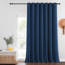 Blackout Curtains for Sliding Glass Door Room Divider Noise Reduce Curtain Pa...