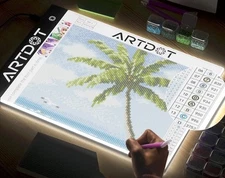 ARTDOT A4 Light Tracing Pad Board LED USB Adjustable Brightness Diamond Painting